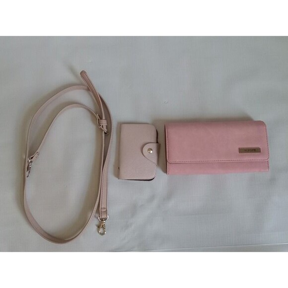 Reaction Kenneth Cole Pink Beige Triple Entry Satchel Handbag Fair Condition - Picture 3 of 12